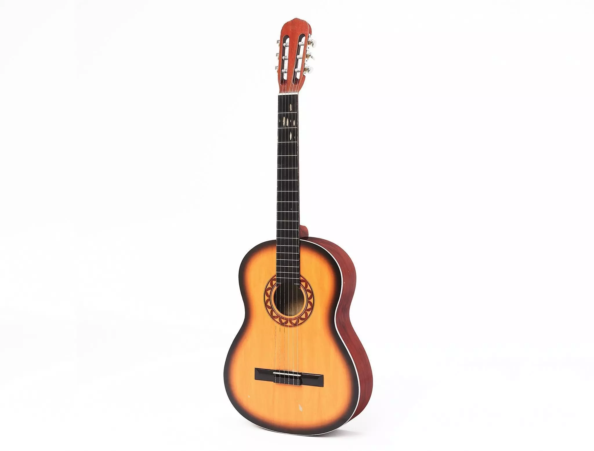 Acoustic Guitar Low-poly 3D model_0