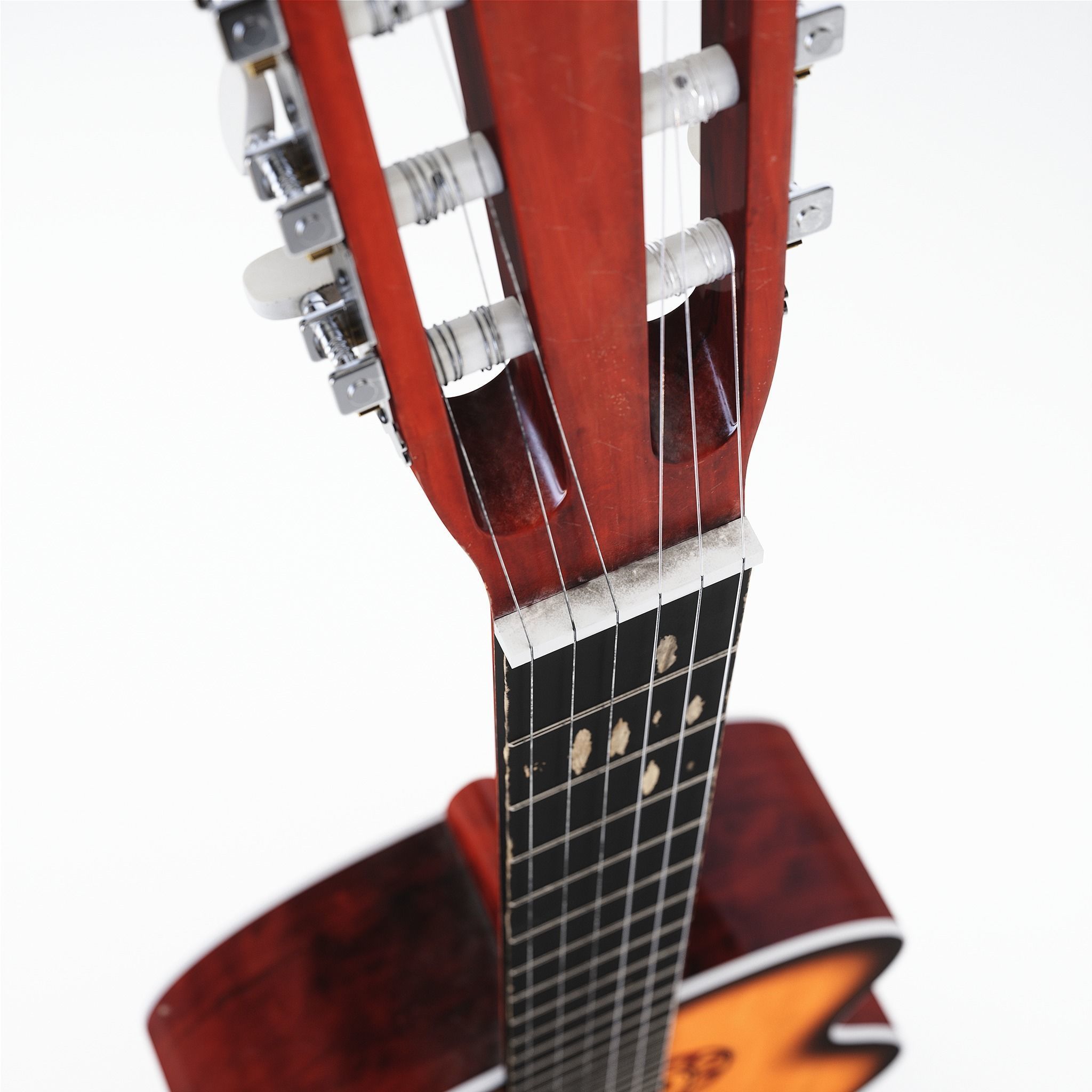 Acoustic Guitar Low-poly 3D model_10