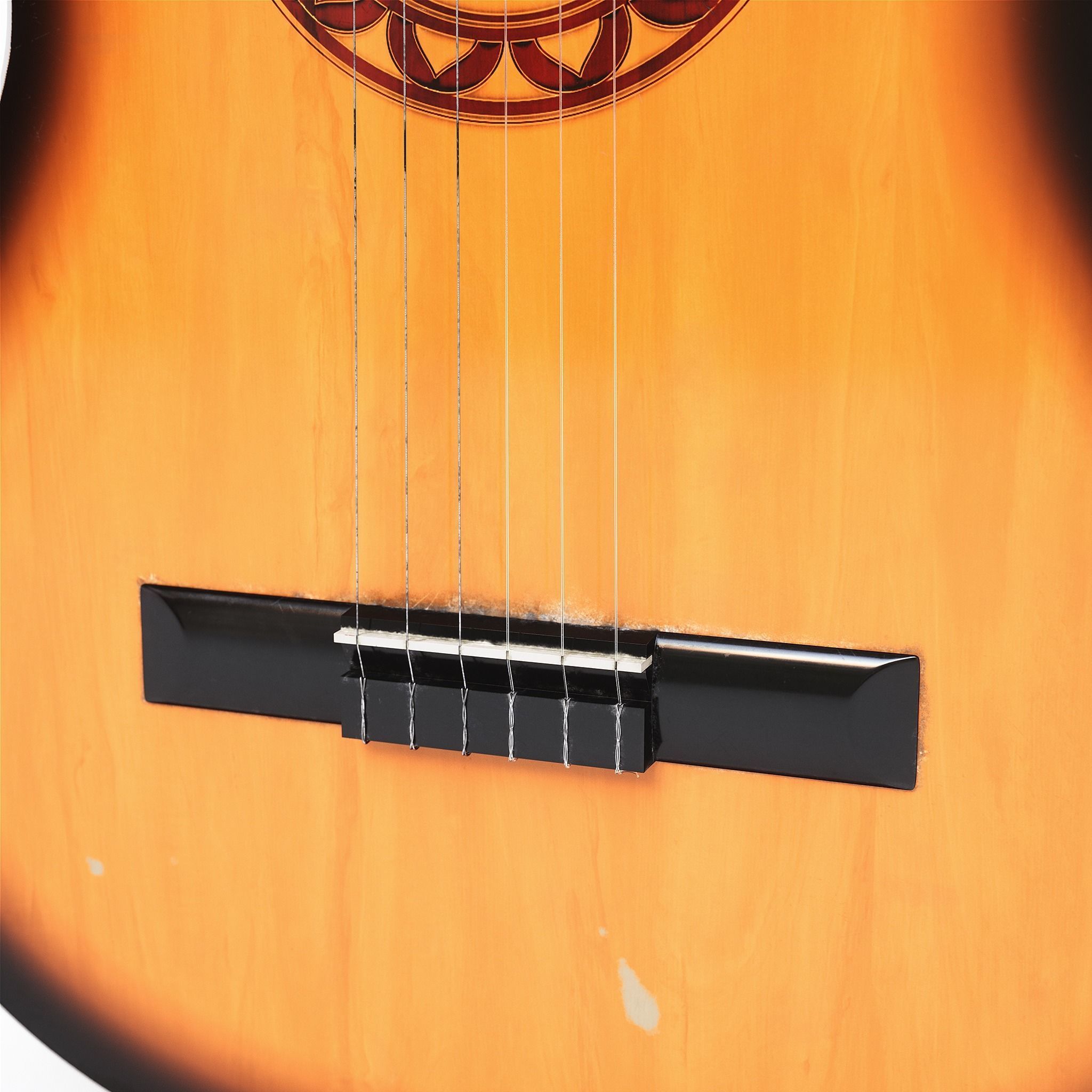 Acoustic Guitar Low-poly 3D model_16