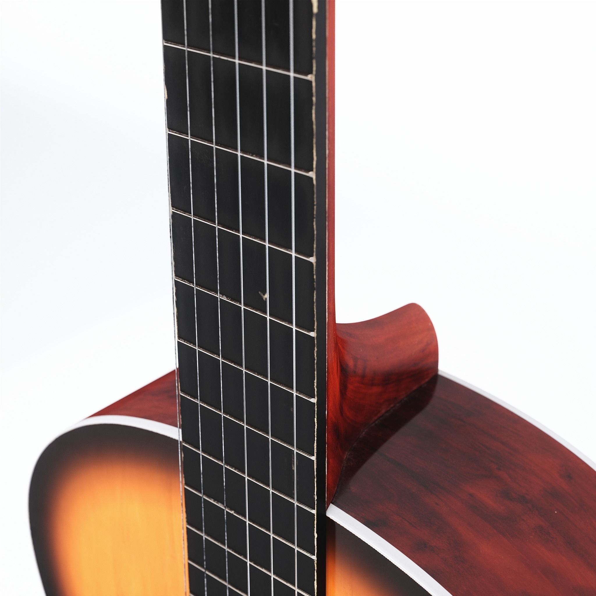 Acoustic Guitar Low-poly 3D model_14