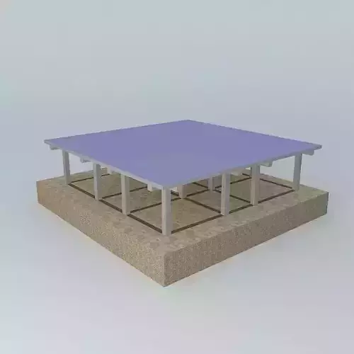 pilla square table with top