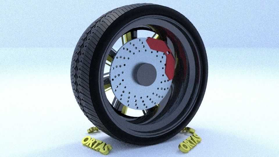 ORTAS CAR RIM 15-16-17-18-19-20-21 GAME READY RIM TIRE AND DISC 3D Model Collection_32