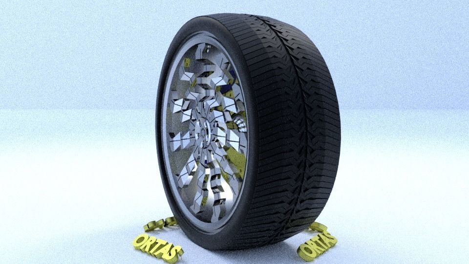 ORTAS CAR RIM 15-16-17-18-19-20-21 GAME READY RIM TIRE AND DISC 3D Model Collection_16