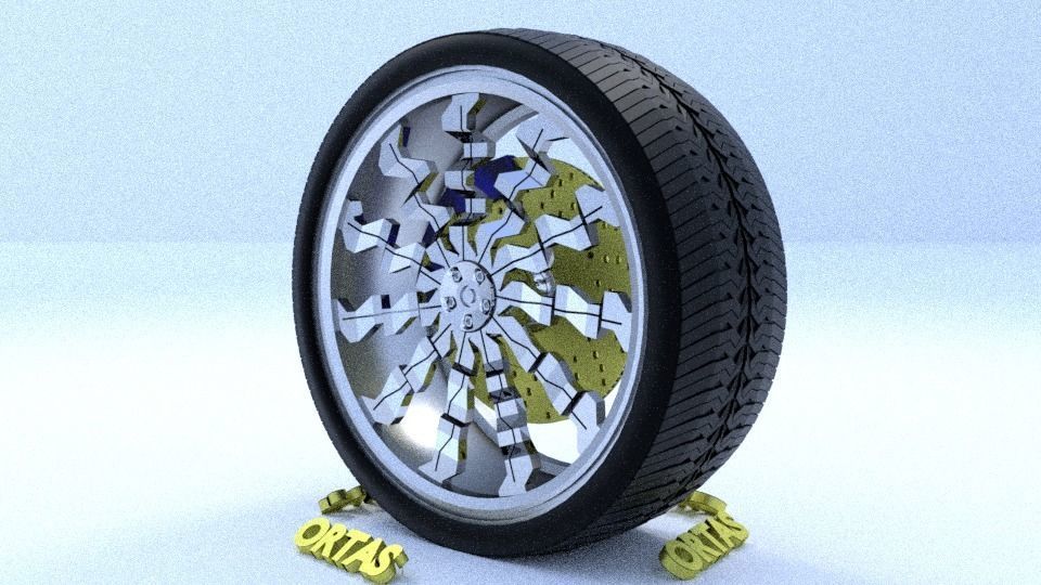 ORTAS CAR RIM 15-16-17-18-19-20-21 GAME READY RIM TIRE AND DISC 3D Model Collection_17