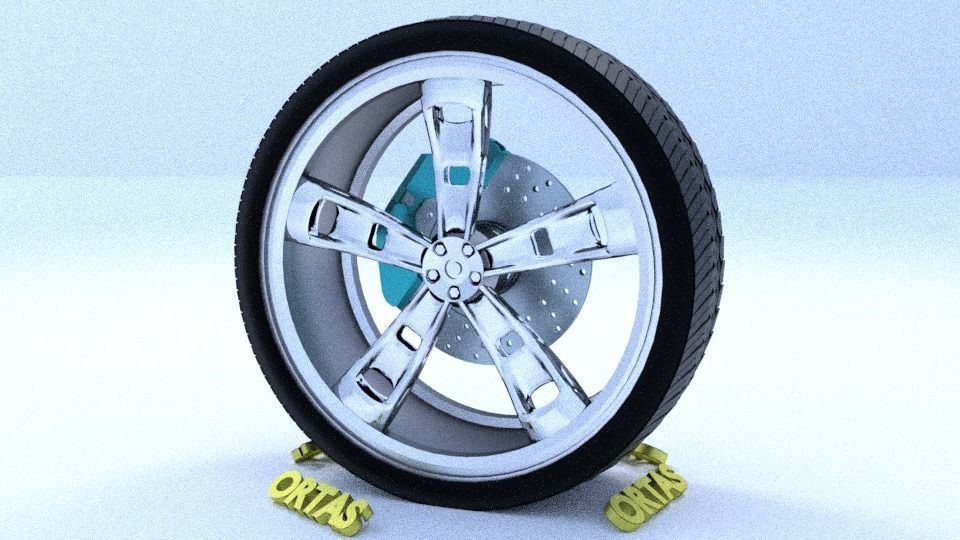 ORTAS CAR RIM 15-16-17-18-19-20-21 GAME READY RIM TIRE AND DISC 3D Model Collection_63