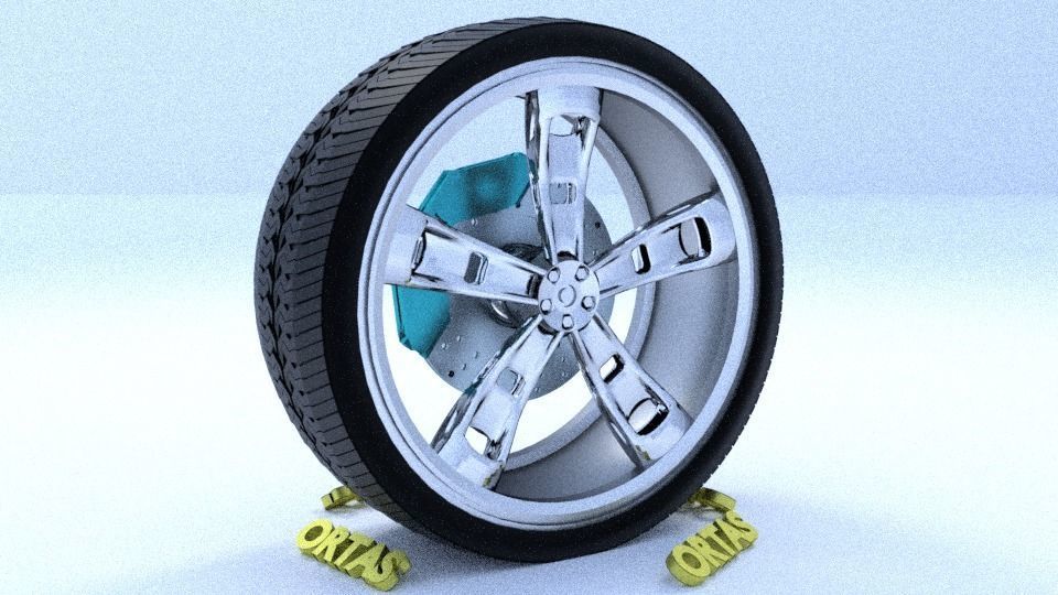 ORTAS CAR RIM 15-16-17-18-19-20-21 GAME READY RIM TIRE AND DISC 3D Model Collection_60
