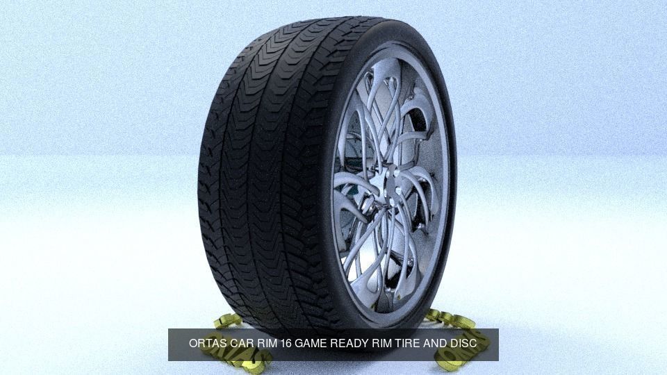 ORTAS CAR RIM 15-16-17-18-19-20-21 GAME READY RIM TIRE AND DISC 3D Model Collection_5