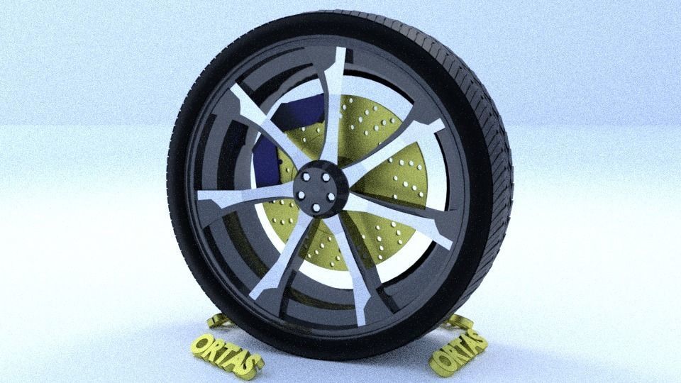 ORTAS CAR RIM 15-16-17-18-19-20-21 GAME READY RIM TIRE AND DISC 3D Model Collection_76