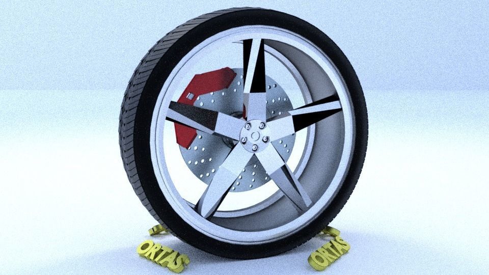 ORTAS CAR RIM 15-16-17-18-19-20-21 GAME READY RIM TIRE AND DISC 3D Model Collection_50