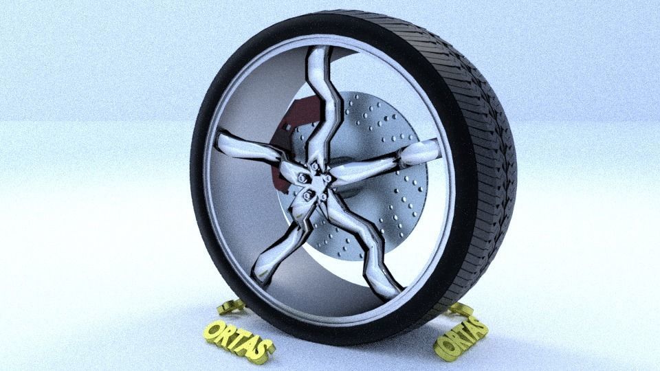 ORTAS CAR RIM 15-16-17-18-19-20-21 GAME READY RIM TIRE AND DISC 3D Model Collection_44