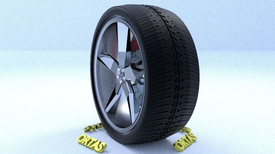 ORTAS CAR RIM 15-16-17-18-19-20-21 GAME READY RIM TIRE AND DISC 3D Model Collection_55