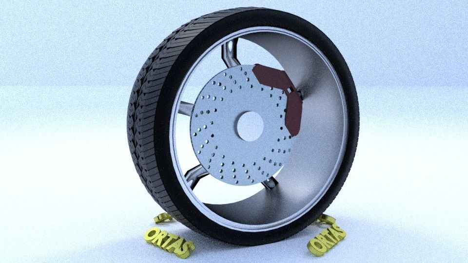 ORTAS CAR RIM 15-16-17-18-19-20-21 GAME READY RIM TIRE AND DISC 3D Model Collection_43