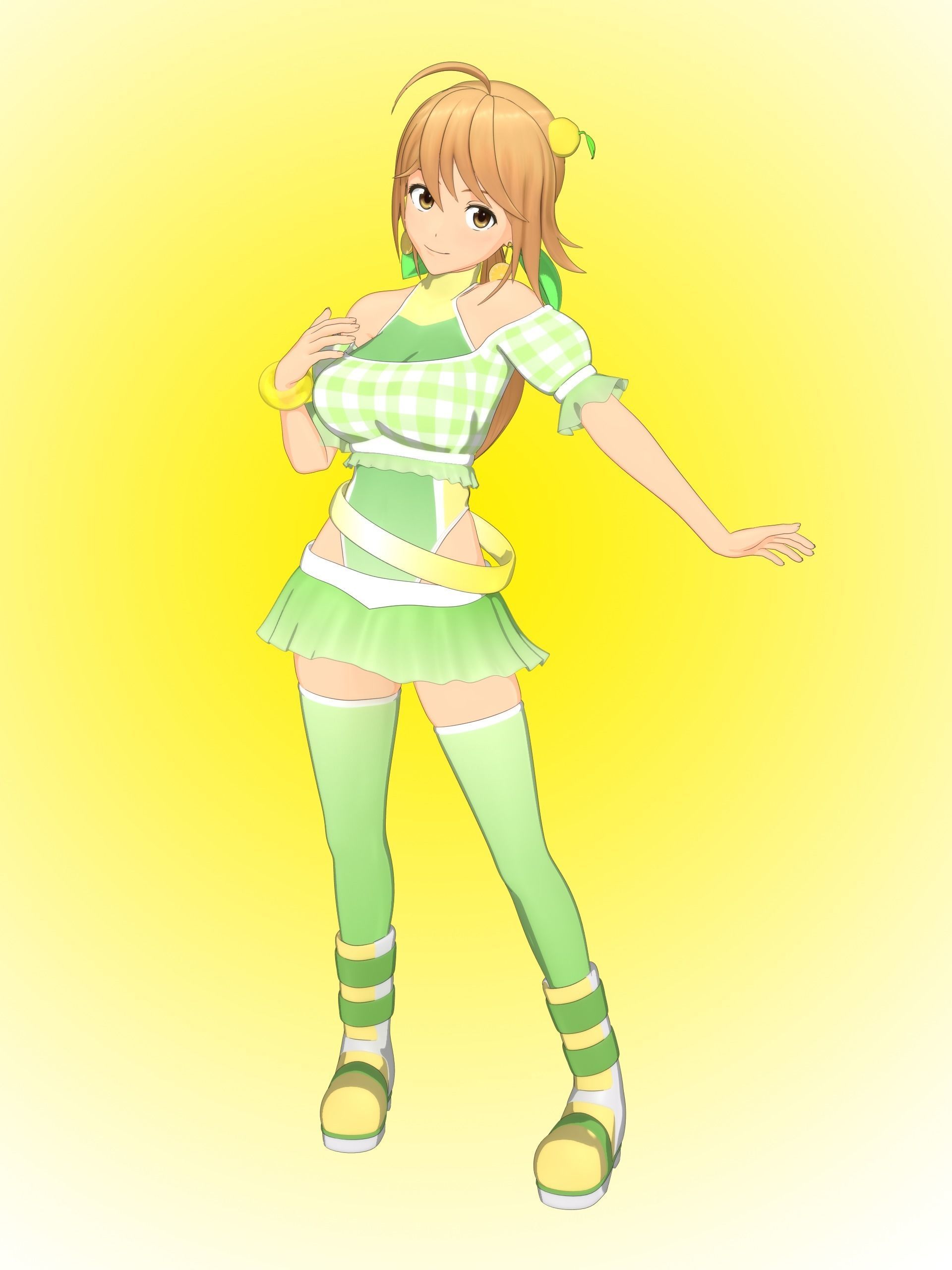 Virtu-A-Dolls 01  Himukai Manatsu - Full Version Low-poly 3D model_1