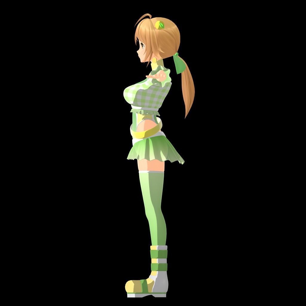 Virtu-A-Dolls 01  Himukai Manatsu - Full Version Low-poly 3D model_8