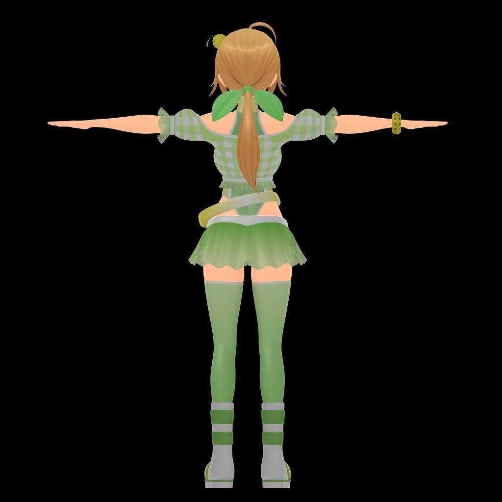 Virtu-A-Dolls 01  Himukai Manatsu - Full Version Low-poly 3D model_3