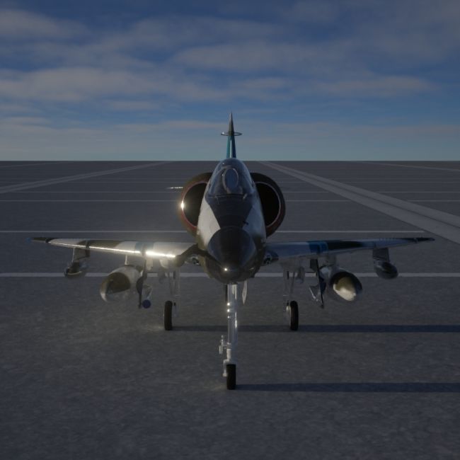 A4 Skyhawk 3D model_10