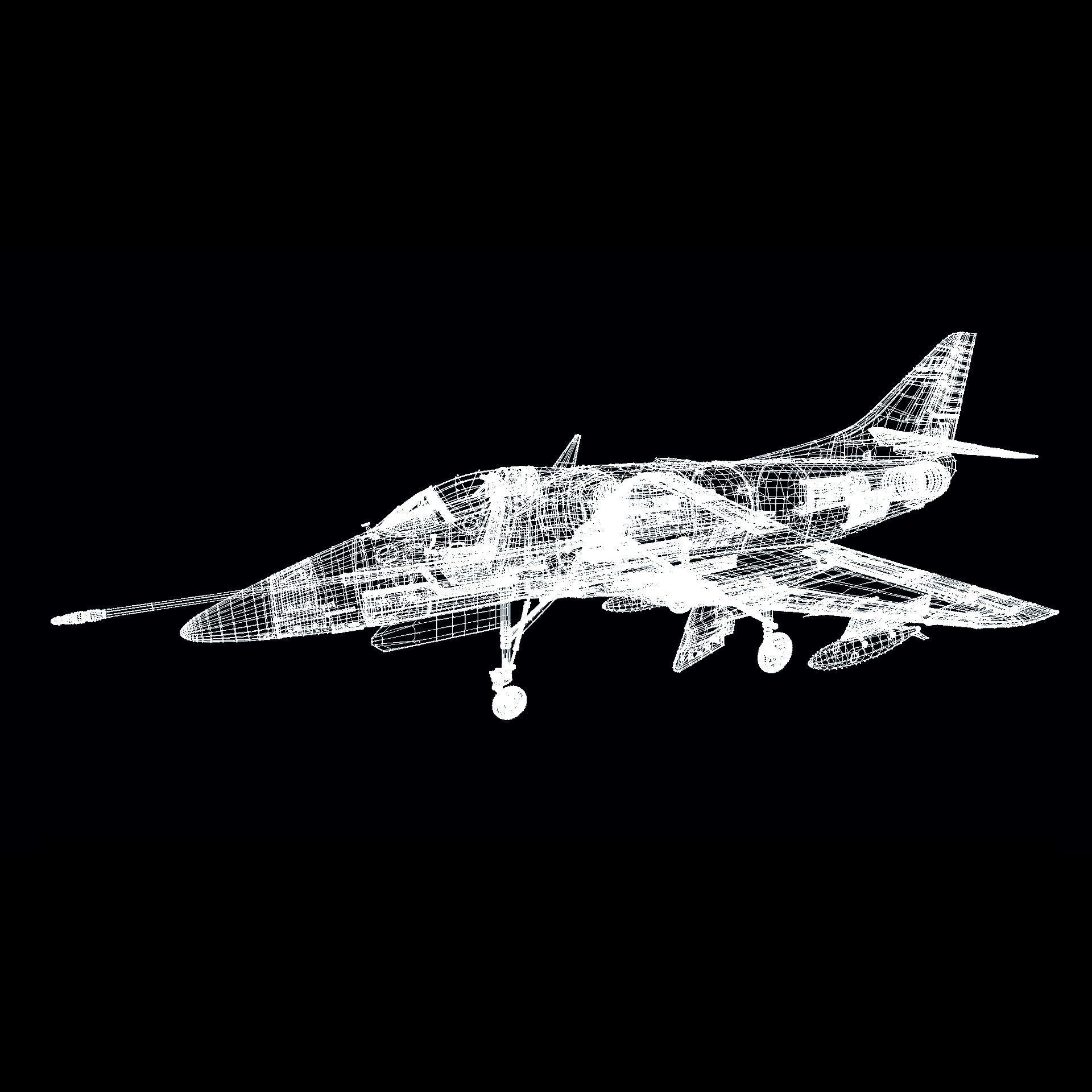 A4 Skyhawk 3D model_9