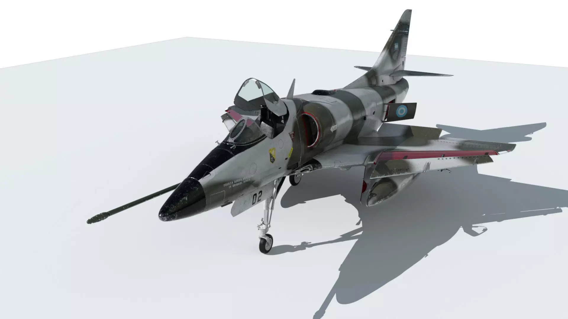A4 Skyhawk 3D model_0