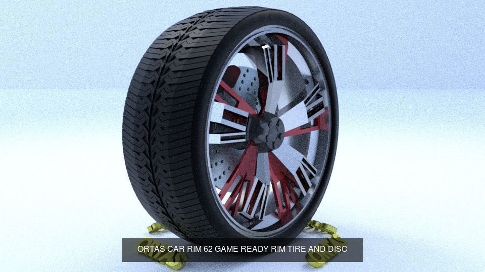 ORTAS CAR RIM 57-58-59-60-61-62-63 GAME READY 3D Model Collection_6
