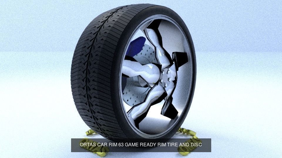 ORTAS CAR RIM 57-58-59-60-61-62-63 GAME READY 3D Model Collection_5