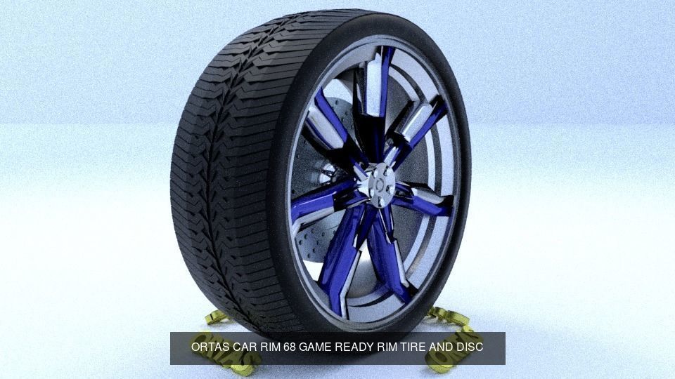 ORTAS CAR RIM 64-65-66-67-68-69-70 GAME READY 3D Model Collection_3
