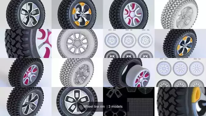 Wheel tire rim 