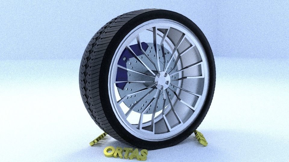 ORTAS CAR RIM 1-2-3-4-5-6-7-8-9-10 GAME READY 3D Model Collection_22