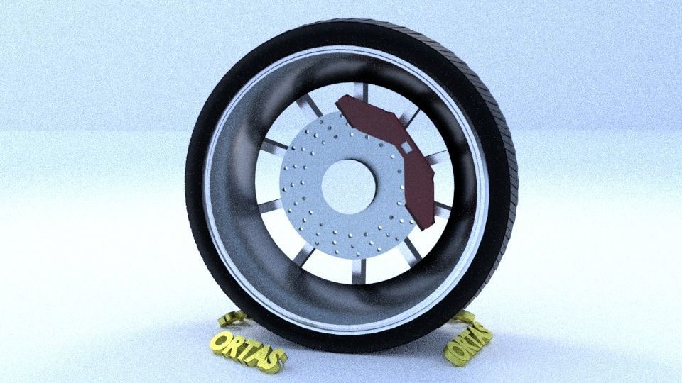 ORTAS CAR RIM 1-2-3-4-5-6-7-8-9-10 GAME READY 3D Model Collection_70