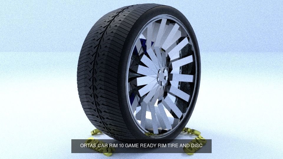 ORTAS CAR RIM 1-2-3-4-5-6-7-8-9-10 GAME READY 3D Model Collection_9