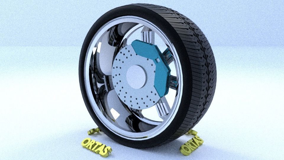 ORTAS CAR RIM 1-2-3-4-5-6-7-8-9-10 GAME READY 3D Model Collection_90