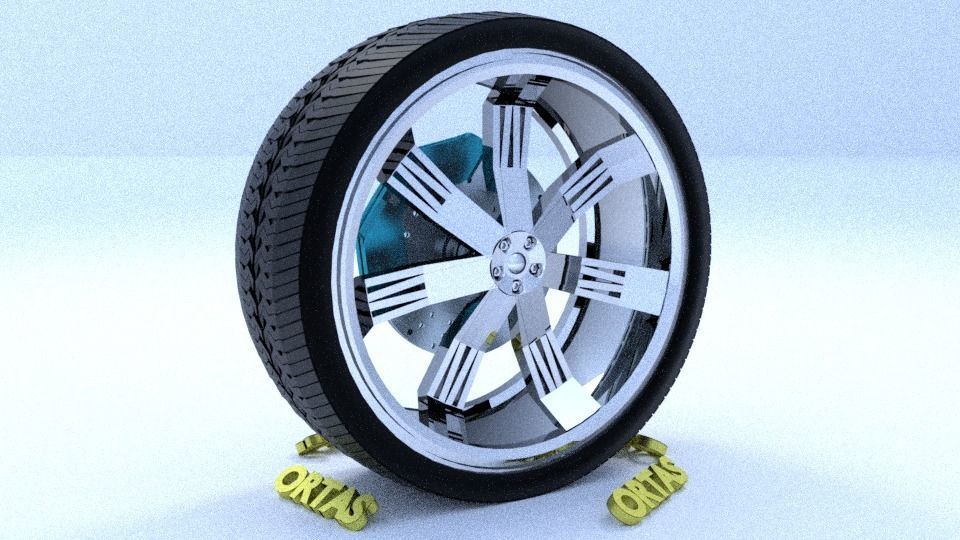 ORTAS CAR RIM 1-2-3-4-5-6-7-8-9-10 GAME READY 3D Model Collection_83