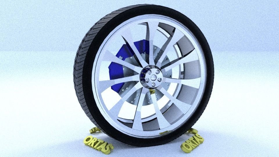 ORTAS CAR RIM 1-2-3-4-5-6-7-8-9-10 GAME READY 3D Model Collection_95