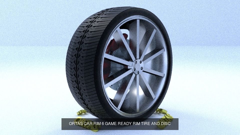 ORTAS CAR RIM 1-2-3-4-5-6-7-8-9-10 GAME READY 3D Model Collection_4