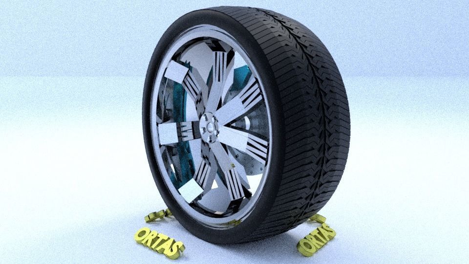 ORTAS CAR RIM 1-2-3-4-5-6-7-8-9-10 GAME READY 3D Model Collection_87