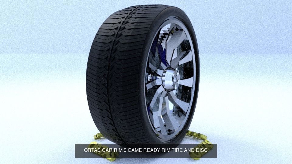 ORTAS CAR RIM 1-2-3-4-5-6-7-8-9-10 GAME READY 3D Model Collection_1