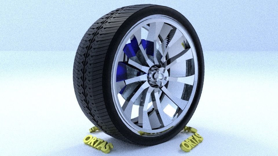 ORTAS CAR RIM 1-2-3-4-5-6-7-8-9-10 GAME READY 3D Model Collection_93