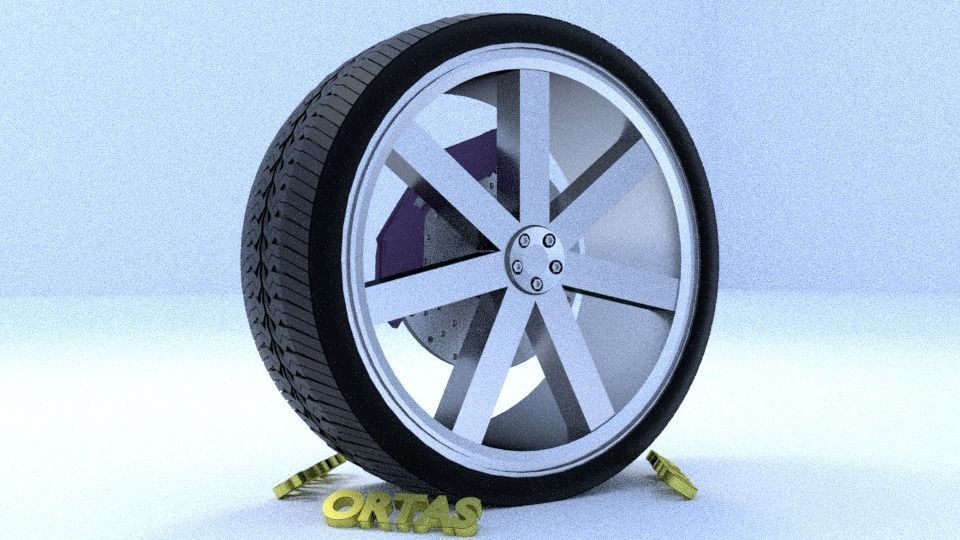 ORTAS CAR RIM 1-2-3-4-5-6-7-8-9-10 GAME READY 3D Model Collection_13