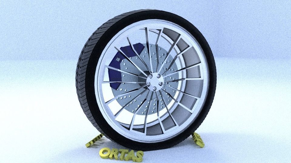 ORTAS CAR RIM 1-2-3-4-5-6-7-8-9-10 GAME READY 3D Model Collection_23