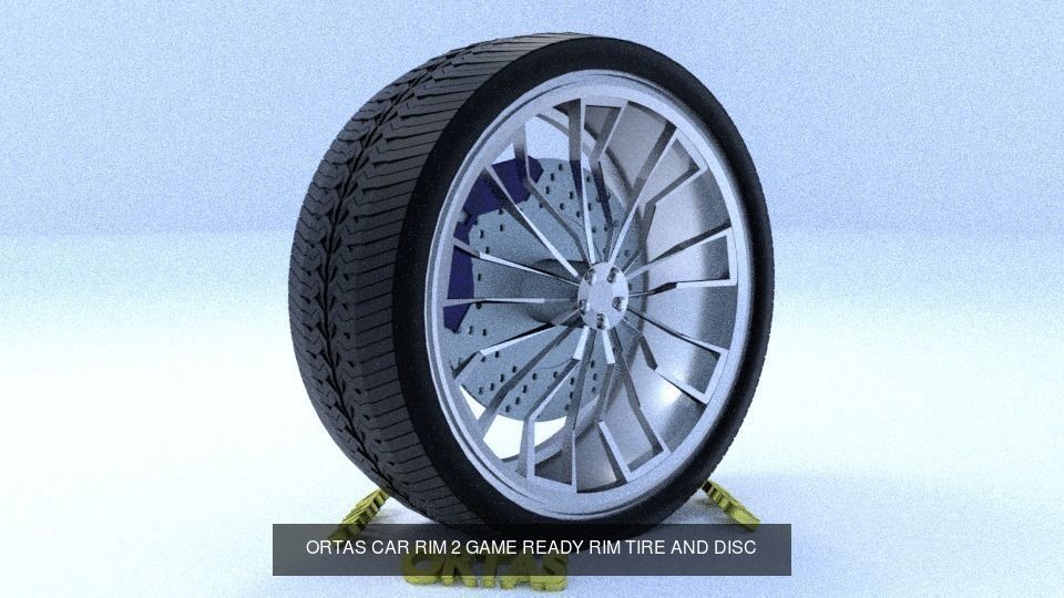 ORTAS CAR RIM 1-2-3-4-5-6-7-8-9-10 GAME READY 3D Model Collection_8