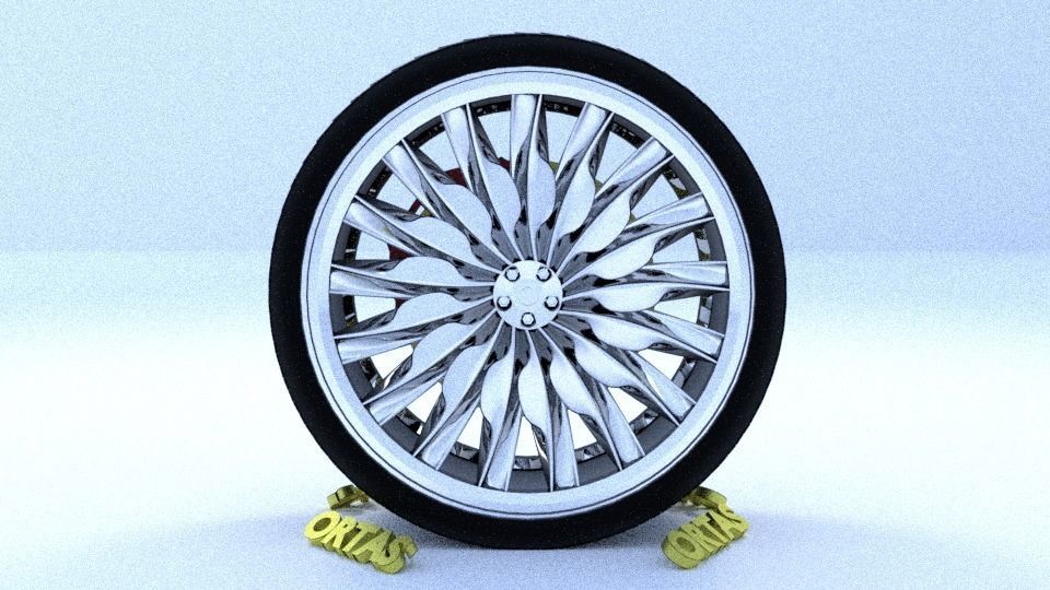 ORTAS CAR RIM 1-2-3-4-5-6-7-8-9-10 GAME READY 3D Model Collection_79