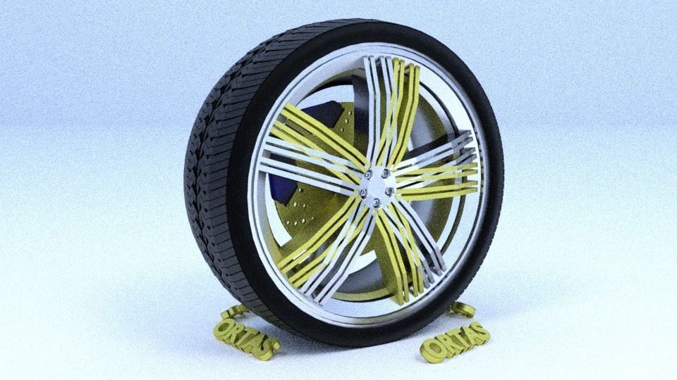 ORTAS CAR RIM 1-2-3-4-5-6-7-8-9-10 GAME READY 3D Model Collection_52