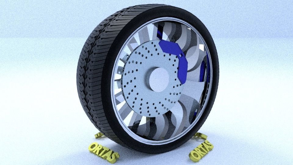 ORTAS CAR RIM 1-2-3-4-5-6-7-8-9-10 GAME READY 3D Model Collection_109