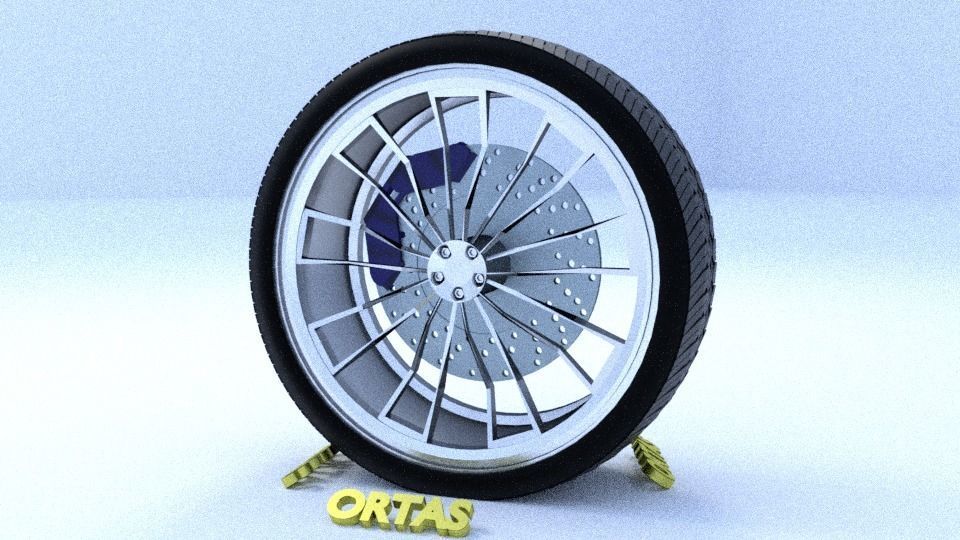 ORTAS CAR RIM 1-2-3-4-5-6-7-8-9-10 GAME READY 3D Model Collection_28