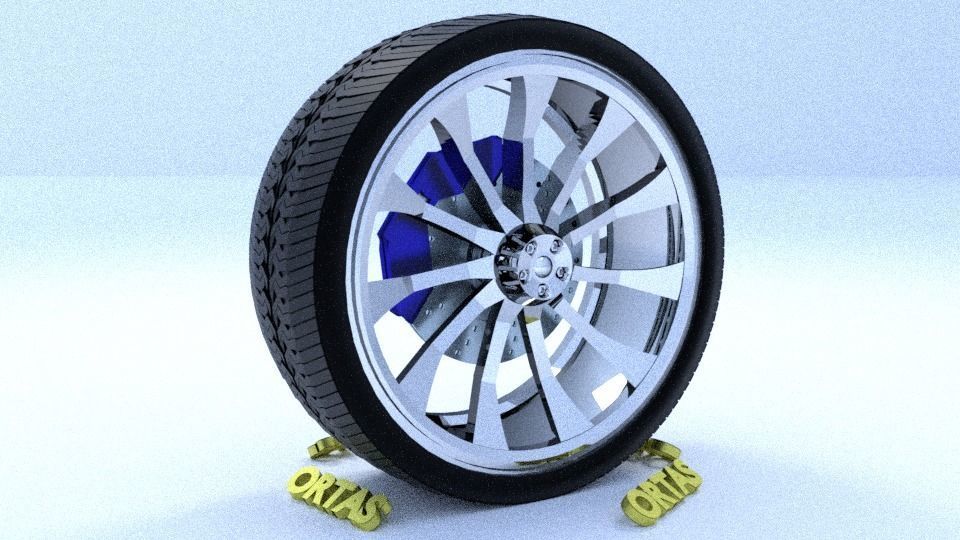 ORTAS CAR RIM 1-2-3-4-5-6-7-8-9-10 GAME READY 3D Model Collection_94