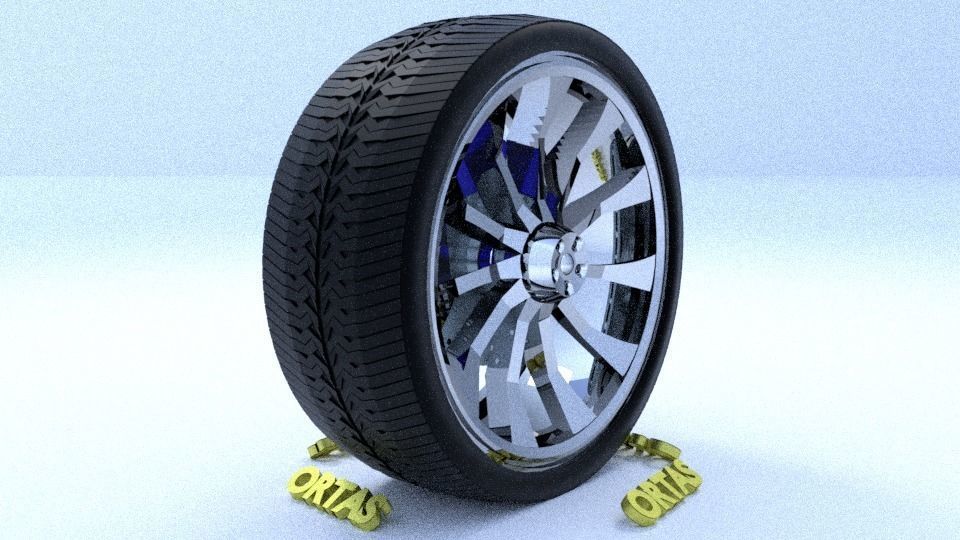 ORTAS CAR RIM 1-2-3-4-5-6-7-8-9-10 GAME READY 3D Model Collection_92