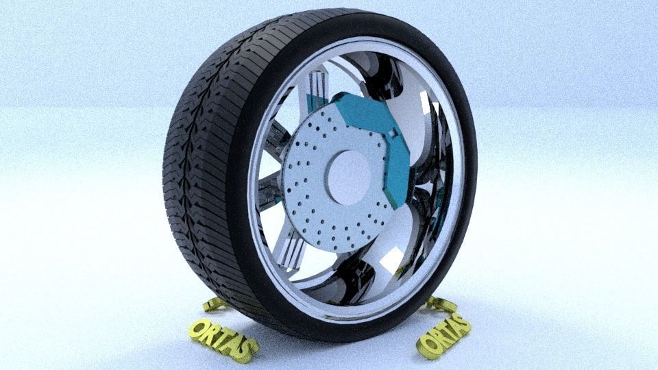 ORTAS CAR RIM 1-2-3-4-5-6-7-8-9-10 GAME READY 3D Model Collection_89