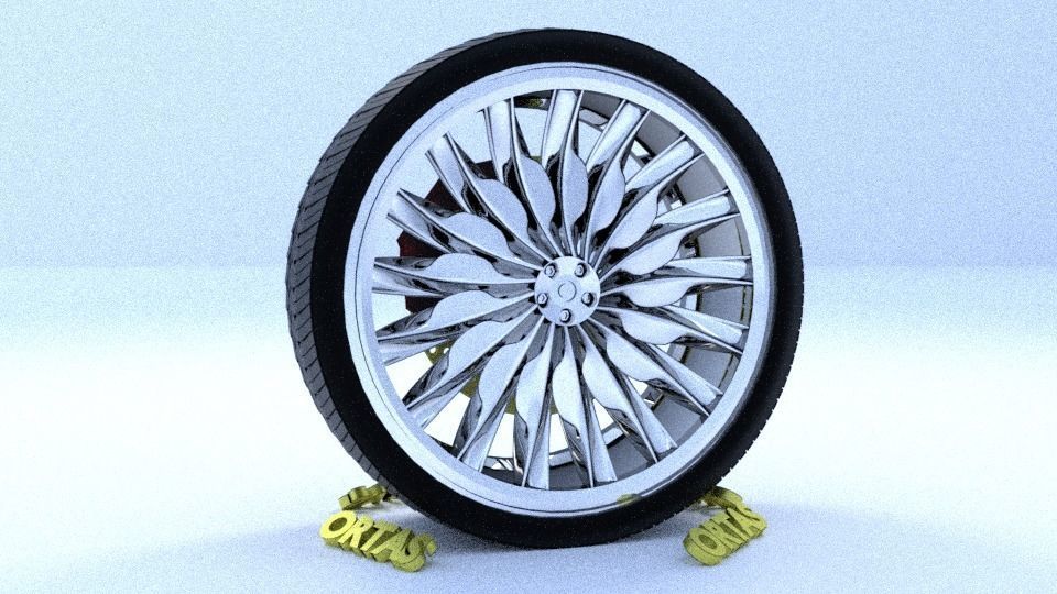 ORTAS CAR RIM 1-2-3-4-5-6-7-8-9-10 GAME READY 3D Model Collection_74