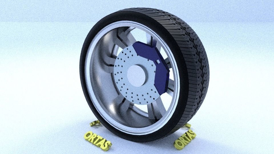 ORTAS CAR RIM 1-2-3-4-5-6-7-8-9-10 GAME READY 3D Model Collection_50
