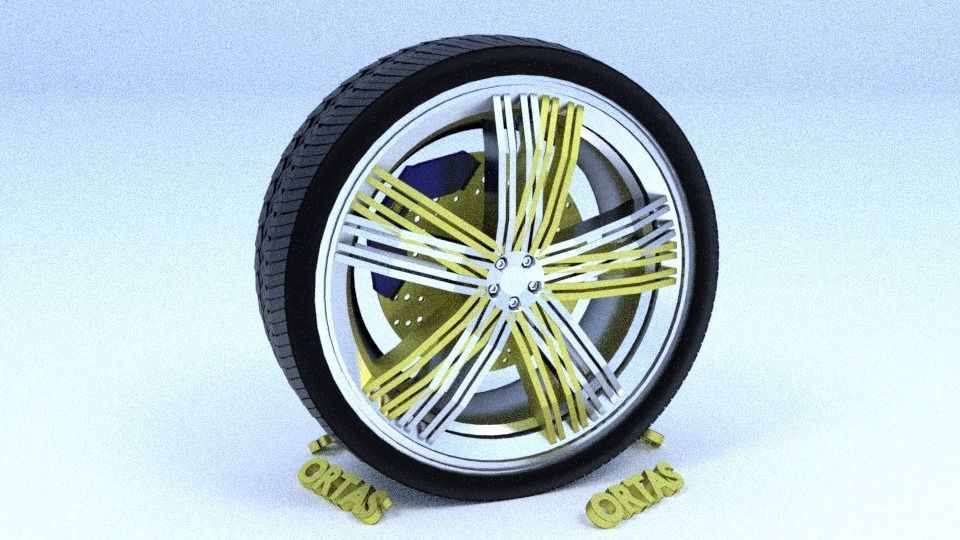 ORTAS CAR RIM 1-2-3-4-5-6-7-8-9-10 GAME READY 3D Model Collection_53