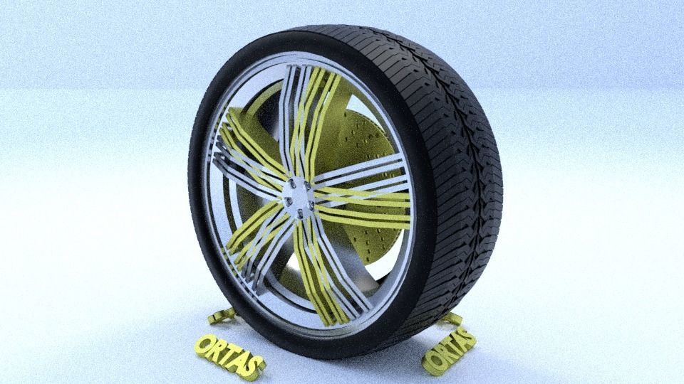 ORTAS CAR RIM 1-2-3-4-5-6-7-8-9-10 GAME READY 3D Model Collection_60